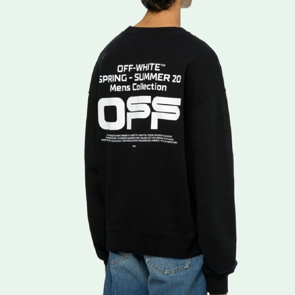 Off White Crew Sweater - Picture 1 of 14